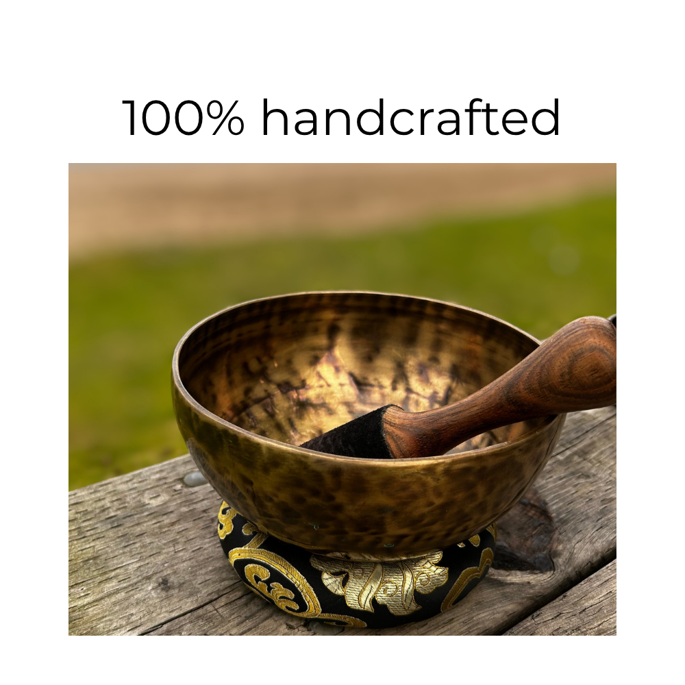 Hand hammered singing bowls