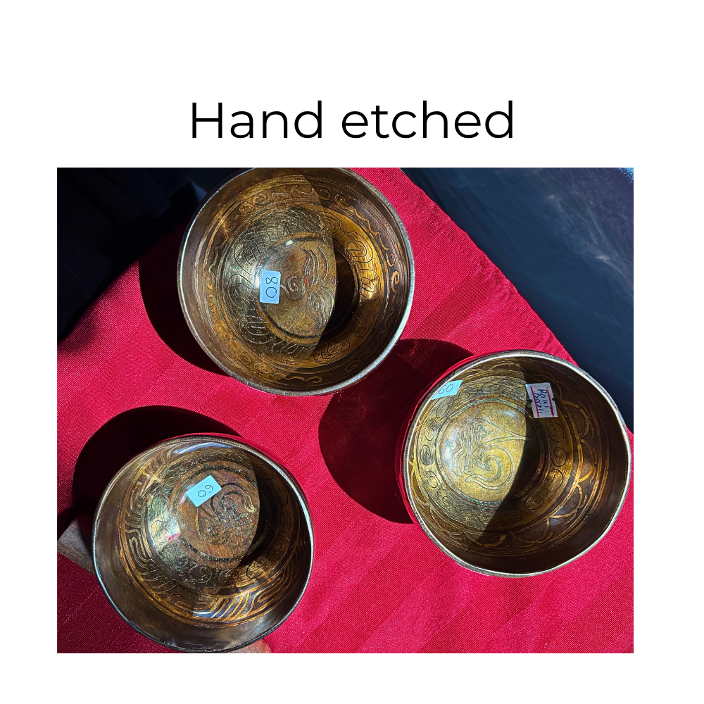 Hand hammered + etched